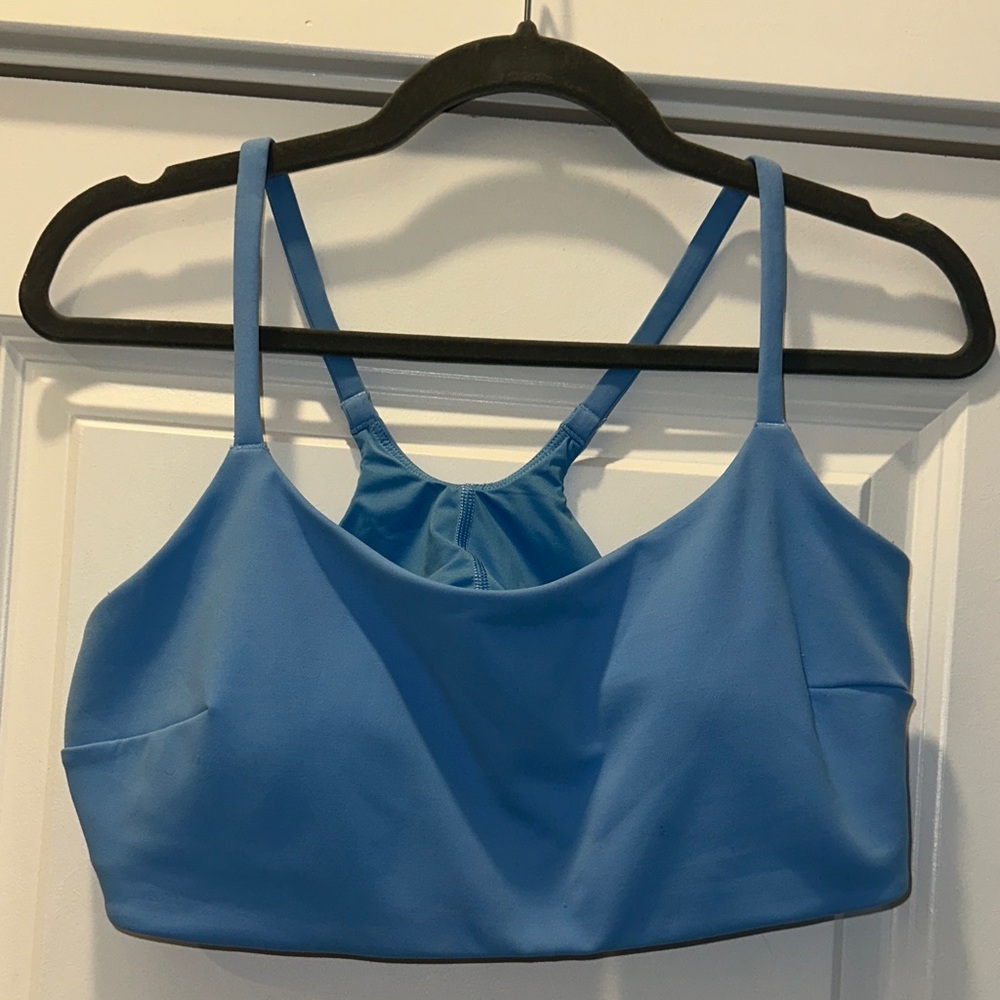 Lululemon Wunder Train Strappy Racer Bra (14) Aero Blue